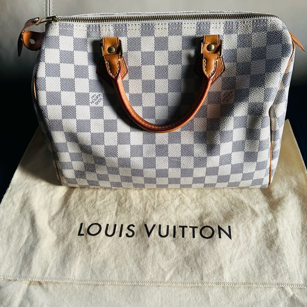 LV Speedy 25 Azur Damier